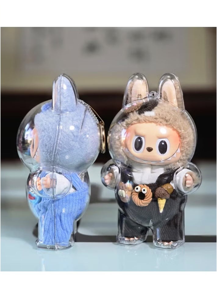 Generic Doll Protective Case Labubu Dust Protective Case Suitable for 1.0 and 3. Series-Clear (Doll Not Include  - Image 5