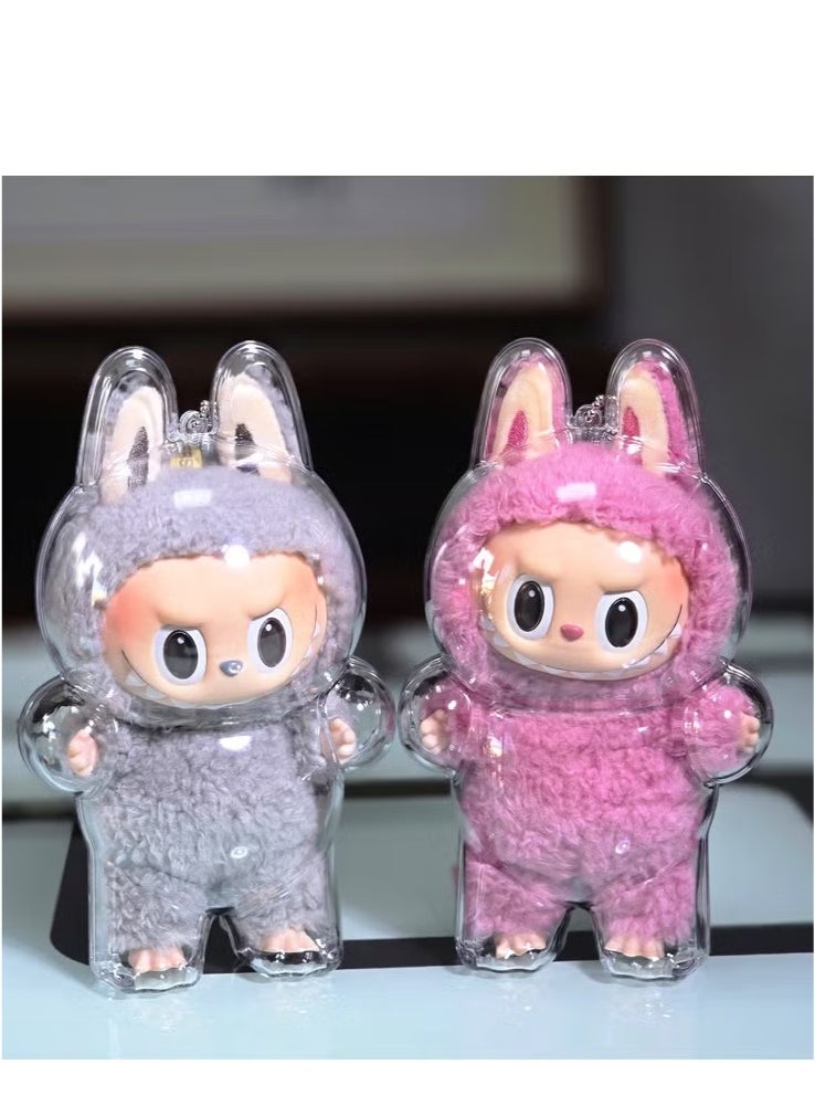 Generic Doll Protective Case Labubu Dust Protective Case Suitable for 1.0 and 3. Series-Clear (Doll Not Include  - Image 3