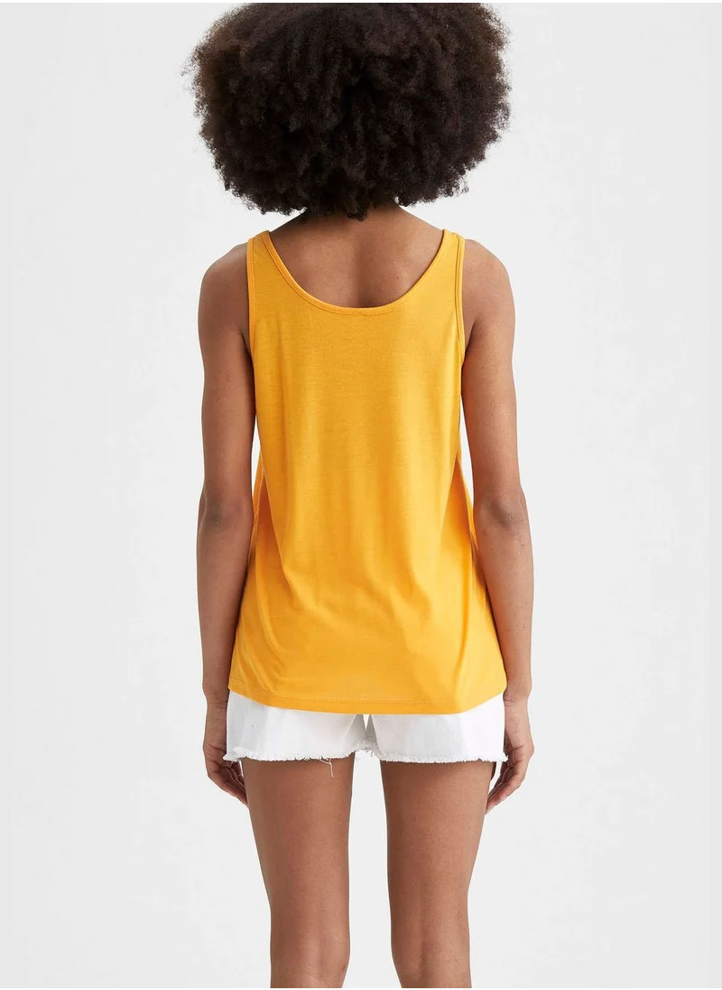 DeFacto Regular Fit Text Printed Vest