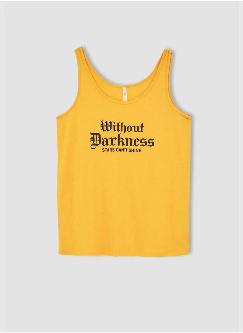 DeFacto Regular Fit Text Printed Vest