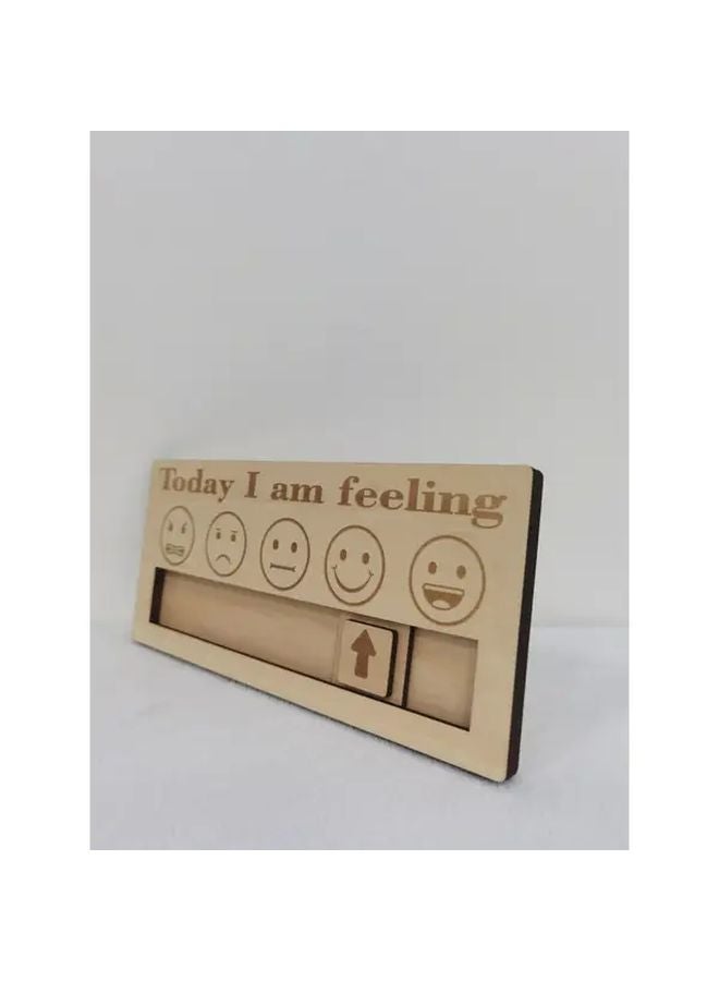 Wooden Emotion Tracking Board With 5 Expressions Desktop Decoration For Office Home - Image 5