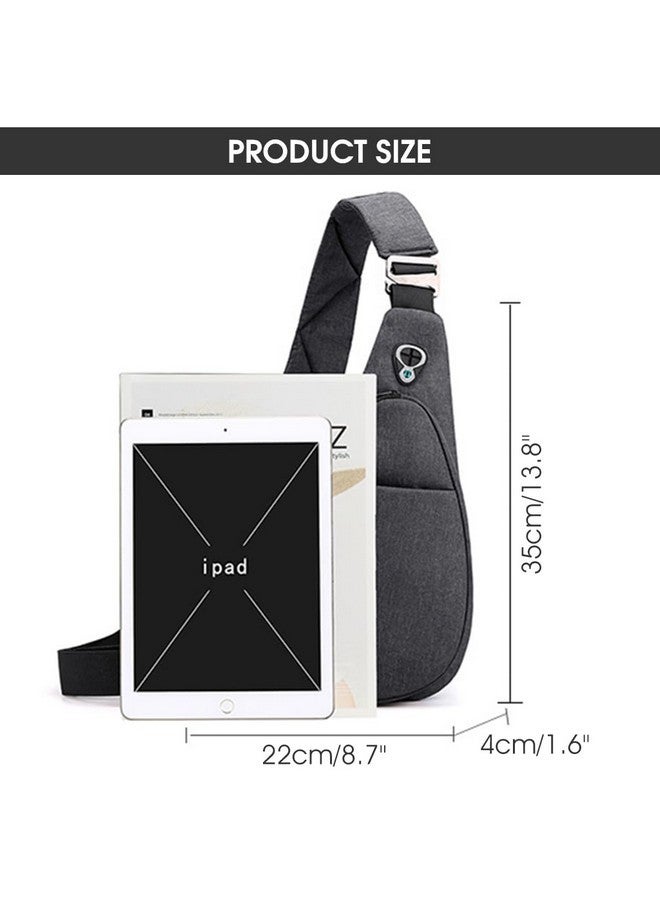 GUSTAVE¬Æ Sling Bag for Men Waterproof Fanny Pack Cross Body Bag Stylish Side Bag with Adujustable Shoulder Strap Lightweight for Outdoor, Travel, Hiking, Sports(22cm x 4cm x 35cm) - Image 2