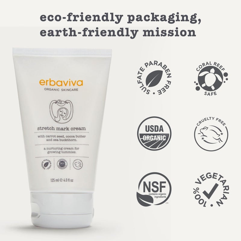 Erbaviva Stretch Mark Cream 4 Fl Oz - Image 3