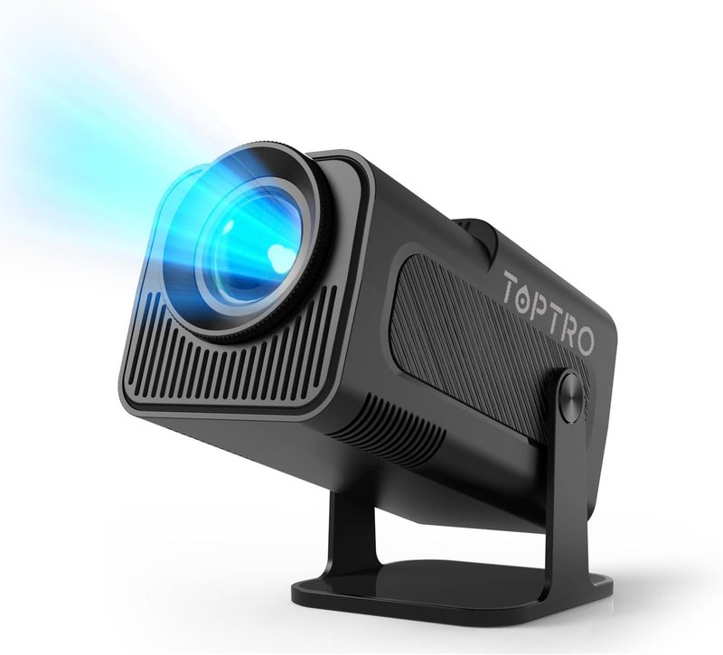 TOPTRO Free Style Projector for Home 4K Support 1080p Native FHD Portable Projector Android 11 YouTube Builtin Apps 5G WiFi Auto Keystone 9500 lumens 3 Watt Speaker 176" MAX Screen - Image 1
