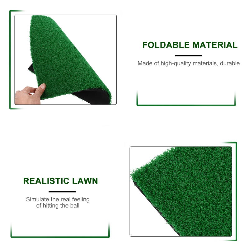 Golf Practice Mat 60x30cm Indoor Training Turf Grass Hitting Pad for Home Swing Practice - Image 4