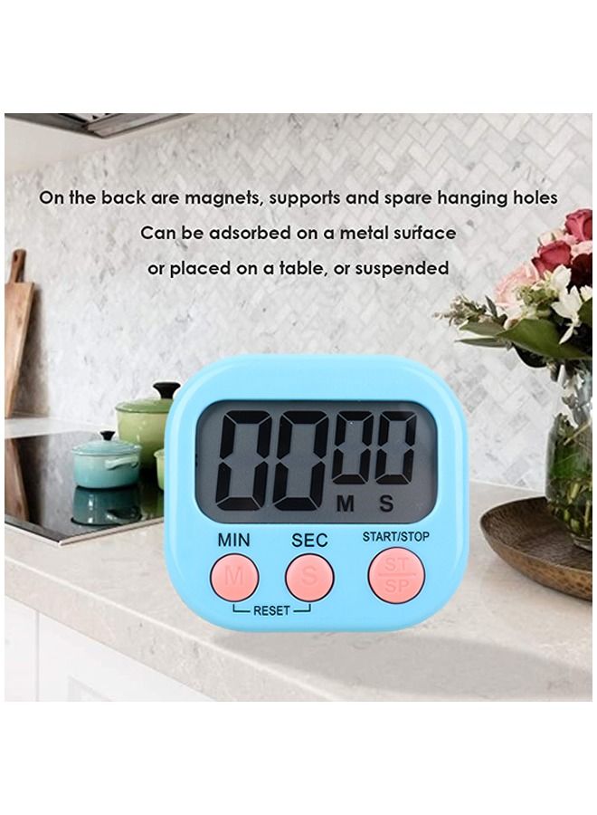 Umiwin LCD Digital Kitchen Countdown Magnetic Timer Blue - Image 4