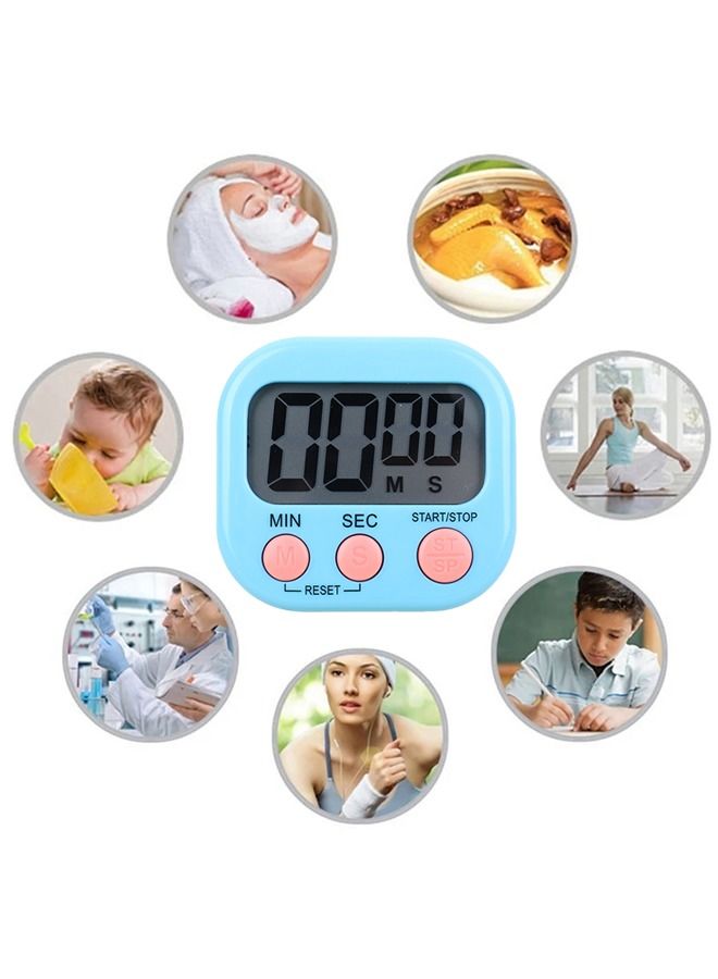 Umiwin LCD Digital Kitchen Countdown Magnetic Timer Blue - Image 5