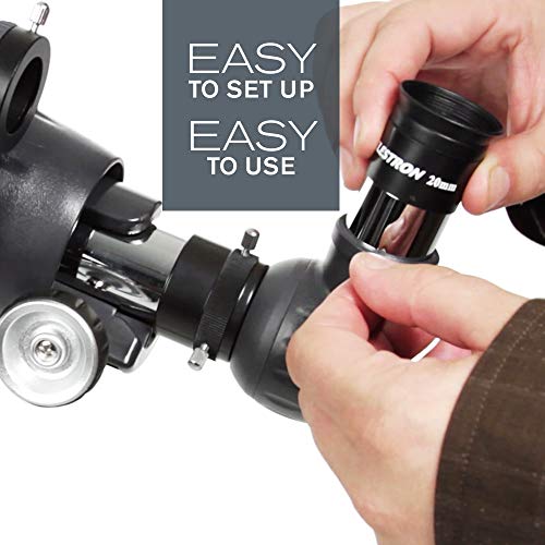 Celestron – AstroMaster 70AZ Telescope – Refractor Telescope – Fully-Coated Glass Optics – Adjustable-Height Tripod – Bonus Astronomy Software Package - Image 4