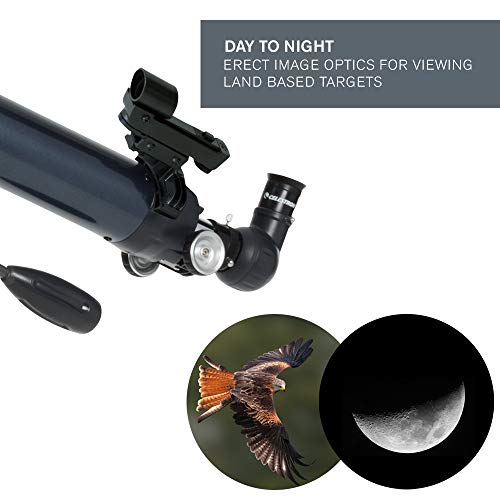 Celestron – AstroMaster 70AZ Telescope – Refractor Telescope – Fully-Coated Glass Optics – Adjustable-Height Tripod – Bonus Astronomy Software Package - Image 5