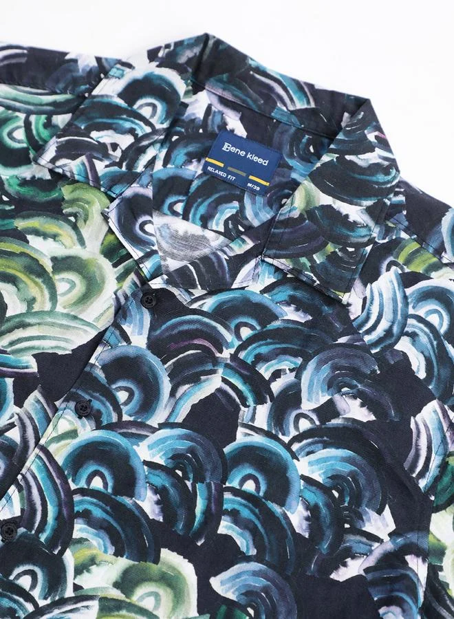 Take Two  Men Resort Collar Linen Blend Shirt By Bene Kleed for Men | Best Price UAE