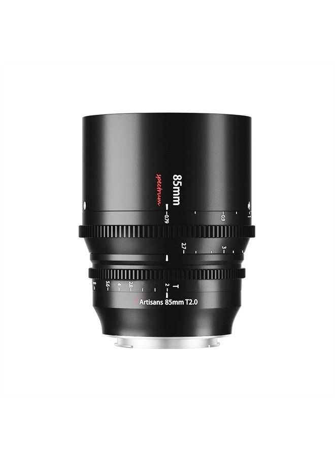 7artisans 85mm T2.0 Large Aperture Full Frame Cine Lens Compatible for Nikon Z-Mount, Manual Focus Low Distortion Cinema Lens Mirrorless Cameras for Nikon Z5 Z6 Z7 Z9 Z50 Z6II Z7II ZFC, Black  - Image 1