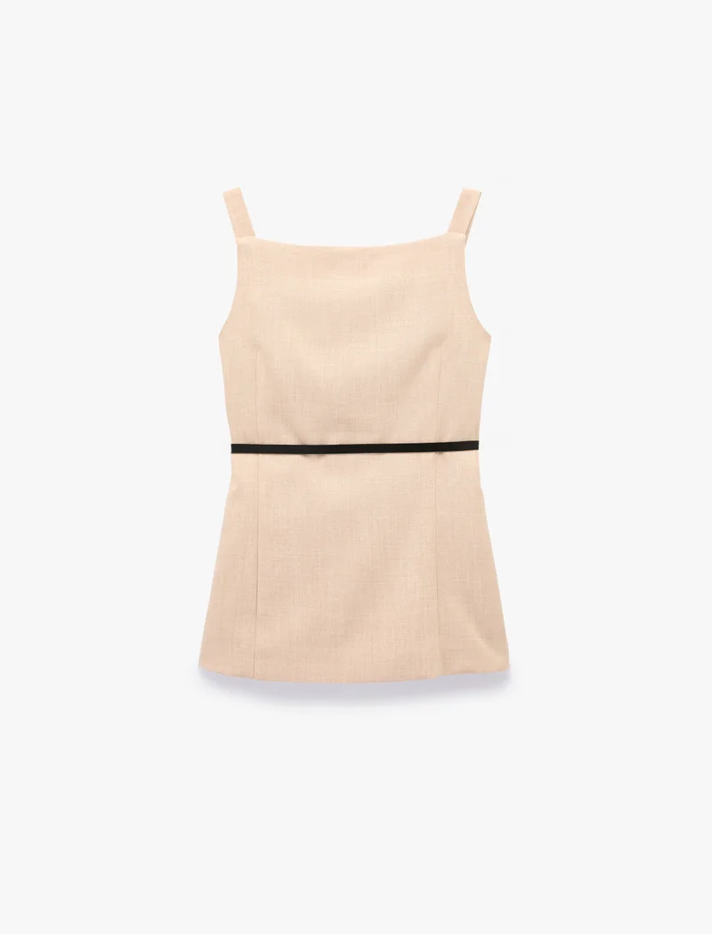 كوتون Spaghetti Strappy Vest