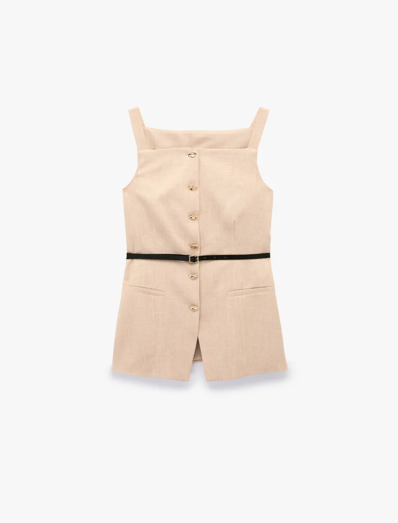 كوتون Spaghetti Strappy Vest
