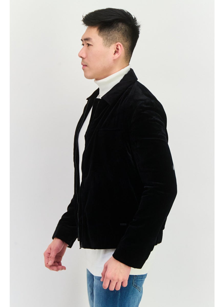 HUGO by Hugo Boss - Men Solid Soft Shell Jacket , Black - Image 1