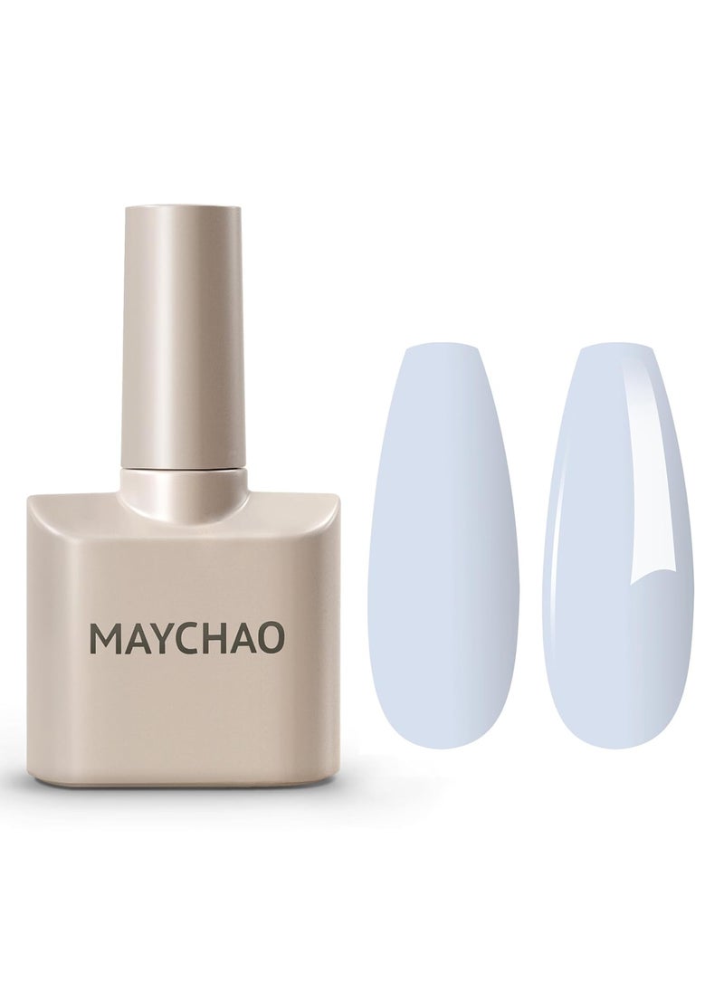 MAYCHAO MAYCHAO 15ML Blue Gel Nail Polish 1Pc Baby Blue Gel Polish Soak Off UV LED Nail Polish Nail Art Starter Manicure Salon DIY at Home, 0.5 OZ 