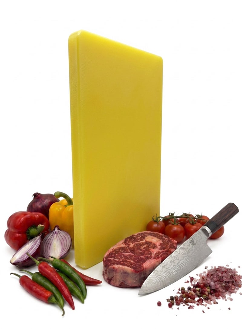 Heavy Duty Cutting Board – Odor Resistant, Food Safe, Professional Kitchen Board – yellow - Image 2