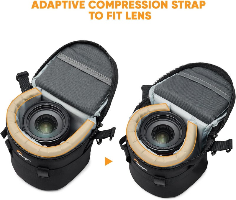 Lowepro ProTactic LCS 11 x 15 III Camera Lens Case, Camera Lens Pouch Bag, fits 12-24mm F/2.8, for DSLR and Mirrorless Cameras, Vol-1.5L Dim:5.91x4.33x4.33in, Camera Bag, for Photographer/Videographer - Image 3