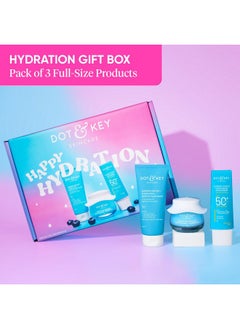 Dot & Key Dot & Key Hydration Essentials | Premium Facial Gift Set for Women & Men | All Skin Types | Pack of 3 | Cleanser, Sunscreen & Moisturizer | Gift For Her & Him | Premium Packaging  - Image 2