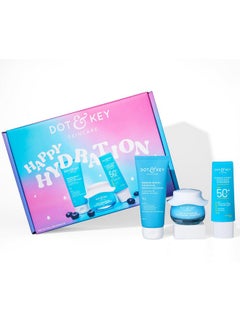 Dot & Key Dot & Key Hydration Essentials | Premium Facial Gift Set for Women & Men | All Skin Types | Pack of 3 | Cleanser, Sunscreen & Moisturizer | Gift For Her & Him | Premium Packaging  - Image 1
