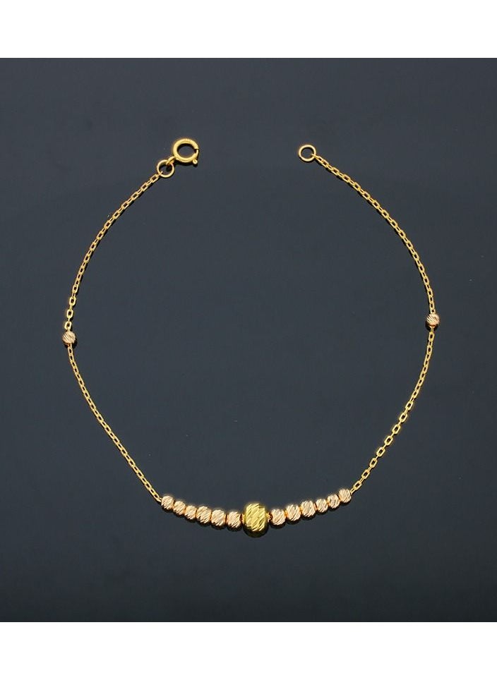 FK Jewellers - Gold Beads Bracelet 21KT - FKJBRL21KU6042 - Image 1