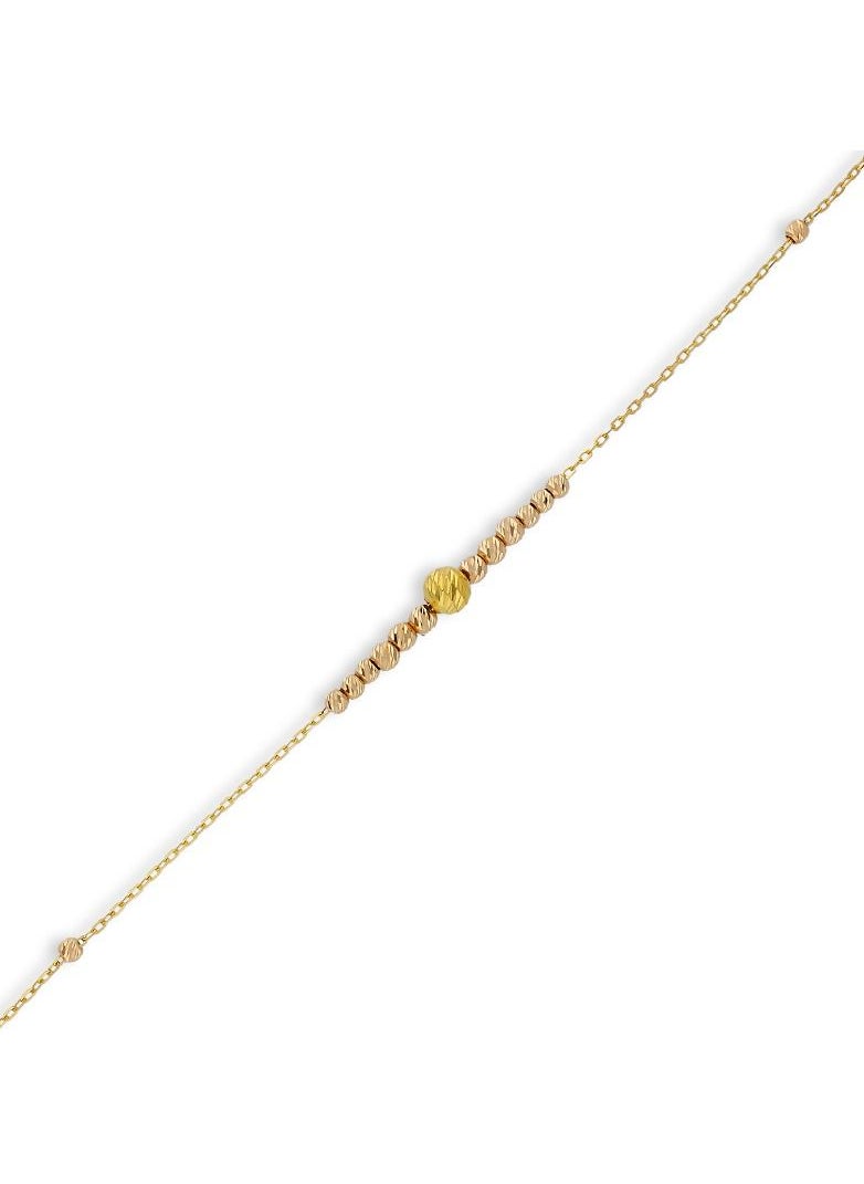 FK Jewellers - Gold Beads Bracelet 21KT - FKJBRL21KU6042 - Image 1