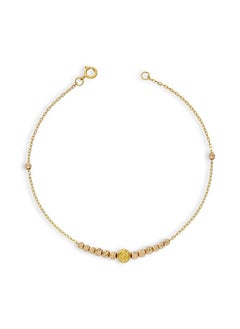 Gold Beads Bracelet 21KT - FKJBRL21KU6042