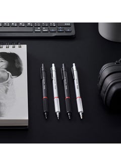 Rotring rOtring Rapid Pro Retractable Ballpoint Technical Drawing Pen, Medium Point, Blue Ink, Black Full-Metal Body  - Image 4