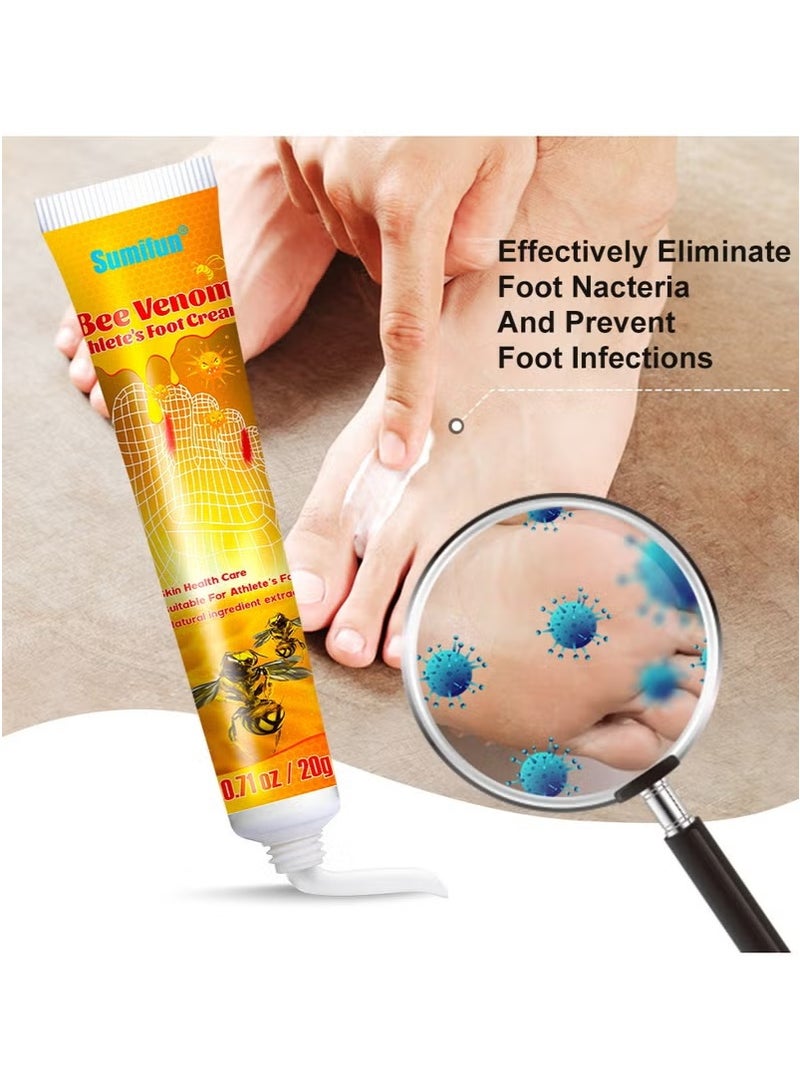 سوميفون كريم سوميفون لتشققات القدمين، كريم لإصلاح الكعب الجاف والمتشقق، مرهم لشفاء البشرة، يعزز ترطيبها على الفور، ويقوي حاجز البشرة، 20 غرامًا. - Image 2