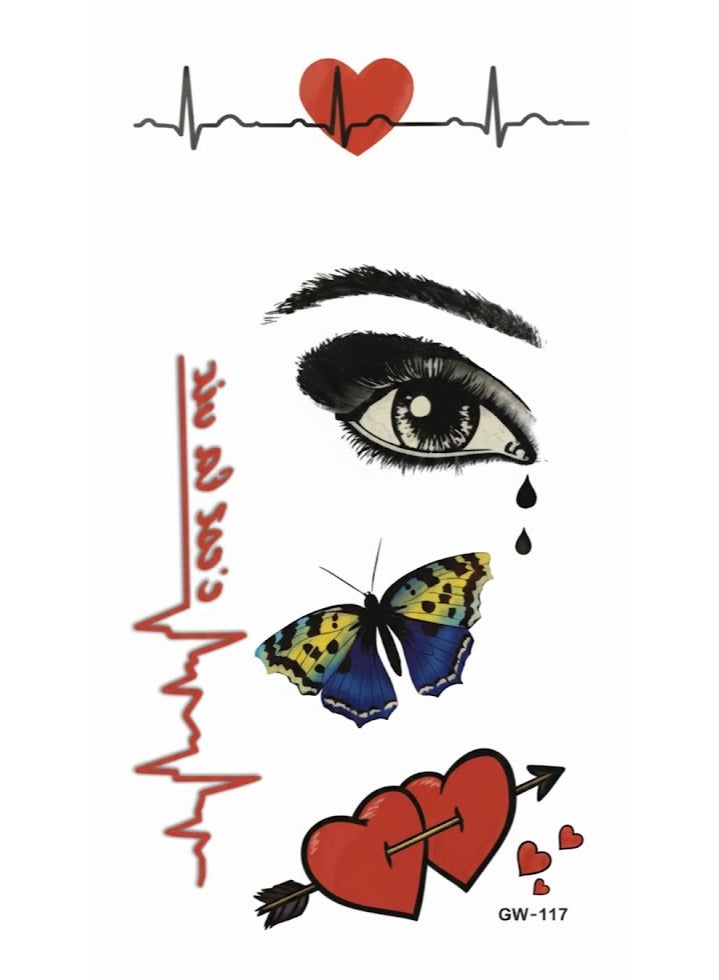 Temporary tattoo in distinctive colorful and eye-catching shapes. - Image 1