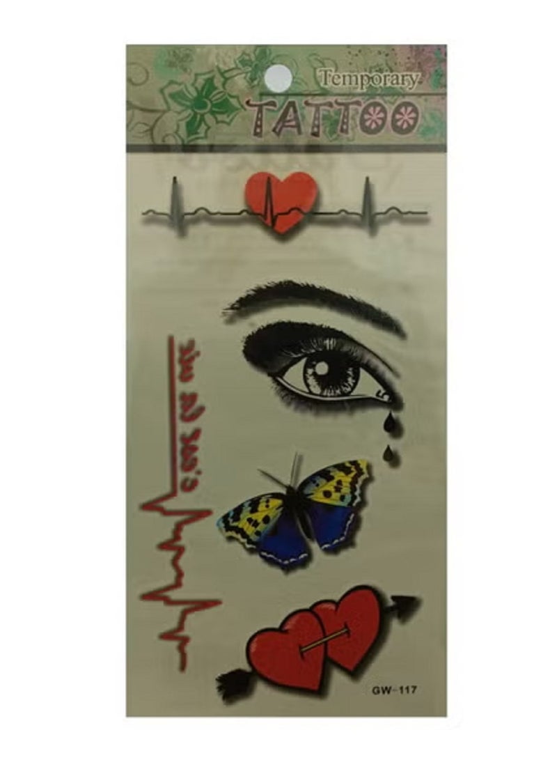 Temporary tattoo in distinctive colorful and eye-catching shapes. - Image 2