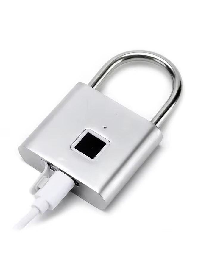 Fingerprint Padlock, Locker Lock, Smart Pad Waterproof Small Portable with USB Charging  - Image 2