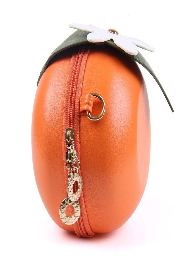 SUKUTU Fruit Orange Shaped Girl Purses PU Leather Crossbody Bag for women - Image 4