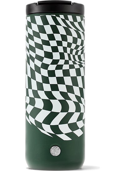 Starbucks ® Stainless Steel Checkered Green Thermos 473 ml - 11139393 