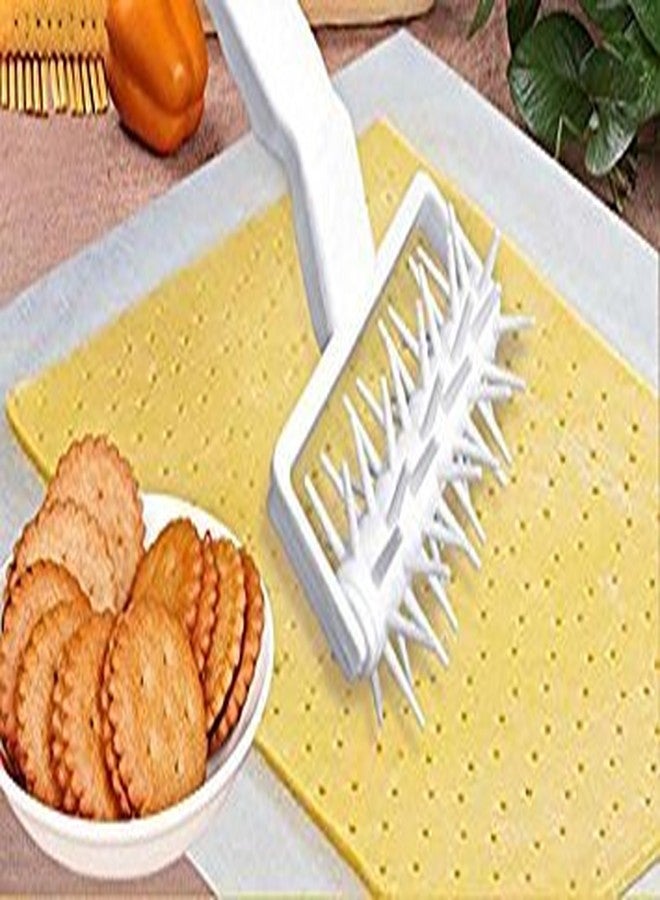 i Kito Plastic Pizza Pie Pastry Dough Docker Pizza Roller Dough Pitter Baking Tool - Image 2