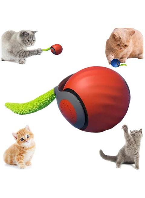 🎾 Speedy Tail Interactive Cat Toy – Auto-Rolling Adjustable Smart Ball for Indoor Cats