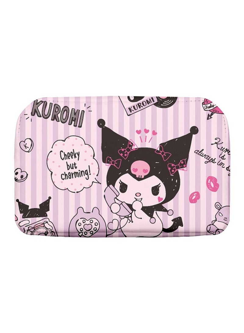 LunchFox Kuromi Children Primary and Secondary School Students Opening Season Aluminum Foil Insulated Lunch Bag Portable Handbag Bento Bag - Image 4