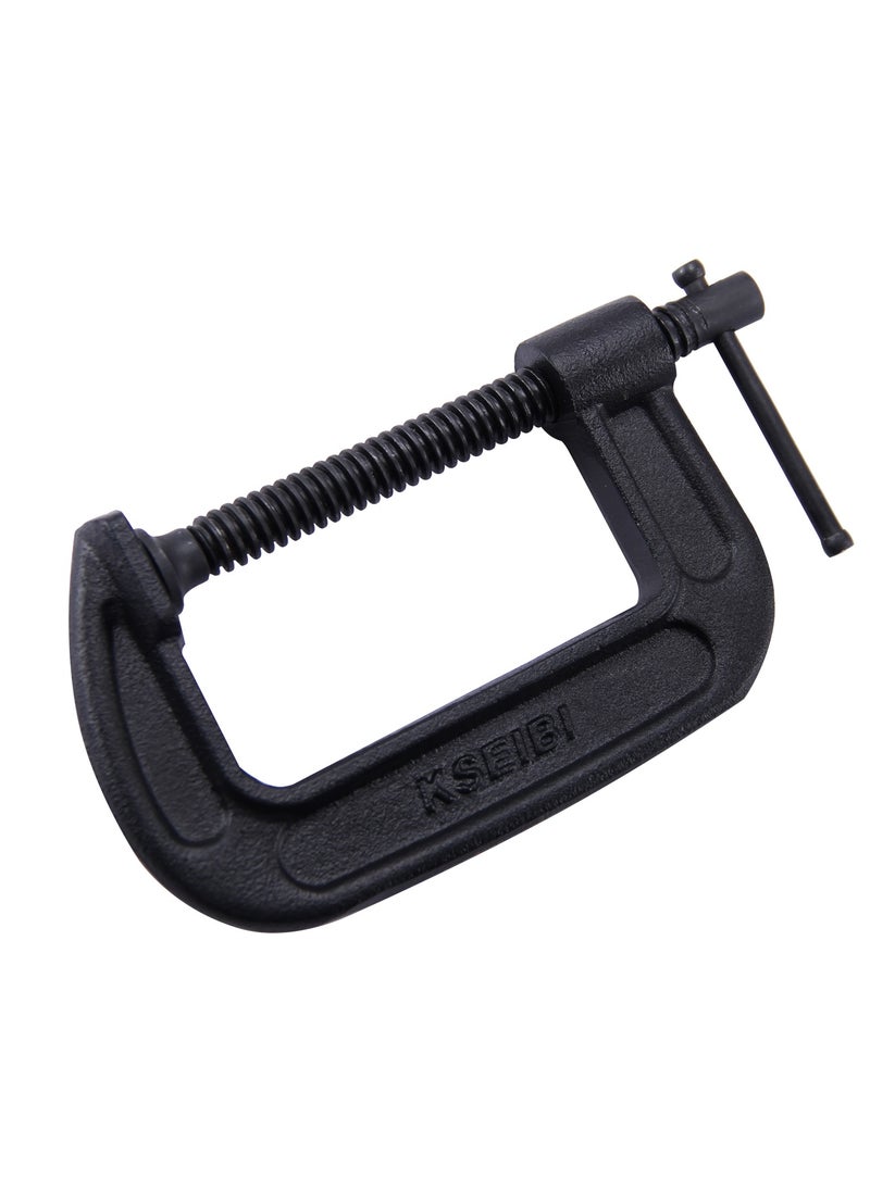 KSEIBI Industrial G-Clamp, Heavy Duty G Clamps with 2-Inch Jaw Opening Sliding T-Bar Handle, Mini G Clamps for Woodworking, Welding, Building, Household Clamping Projects, 2 Inch Jaw Opening, Black.  - Image 1