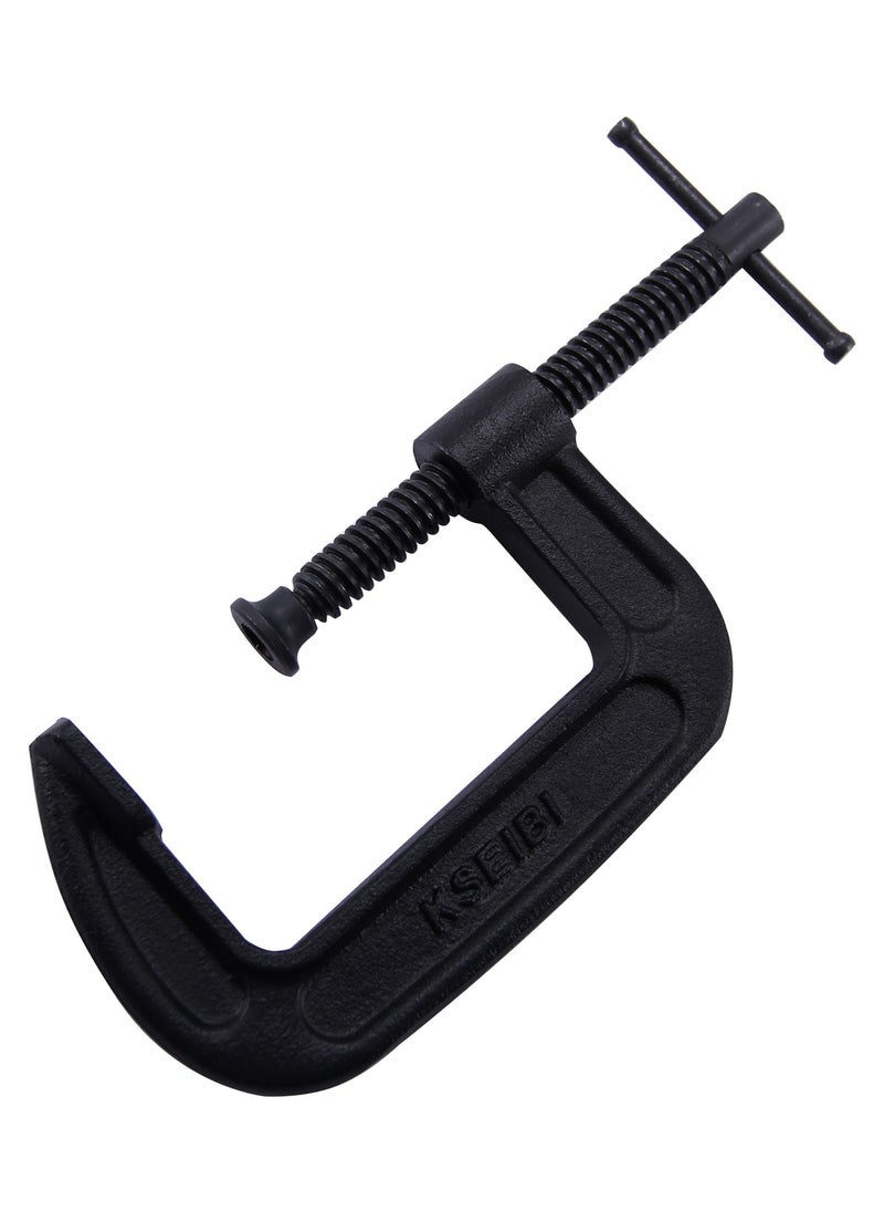 KSEIBI Industrial G-Clamp, Heavy Duty G Clamps with 2-Inch Jaw Opening Sliding T-Bar Handle, Mini G Clamps for Woodworking, Welding, Building, Household Clamping Projects, 2 Inch Jaw Opening, Black.  - Image 2