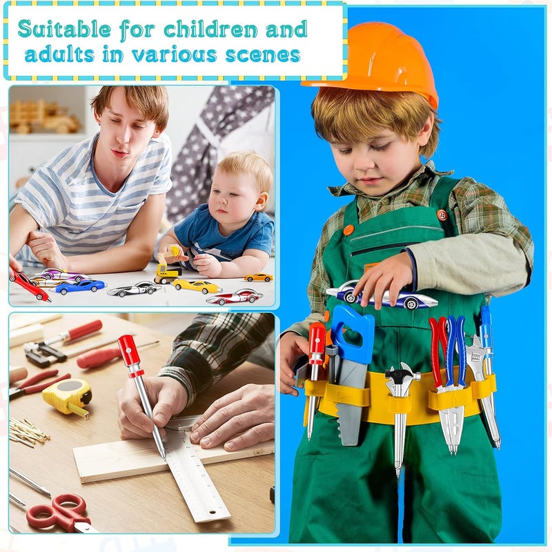 klarako 24 Pieces Car Pens and Novelty Tool Ballpoint Pens Colorful Ink Pens Cool Fun Writing Ballpoint Pens Back to School Office Stationary Supplies for Kids Student Adults - Image 5