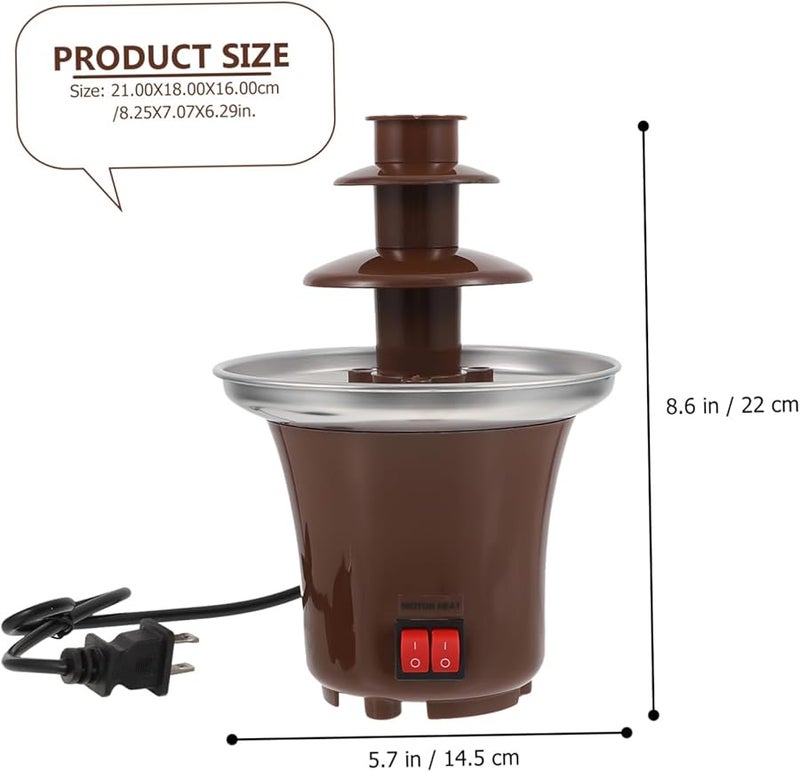 Chocolate Fountain Machine with Unique Bowl Design for Easy Dipping Home Entertaining and Cleanup - Image 3