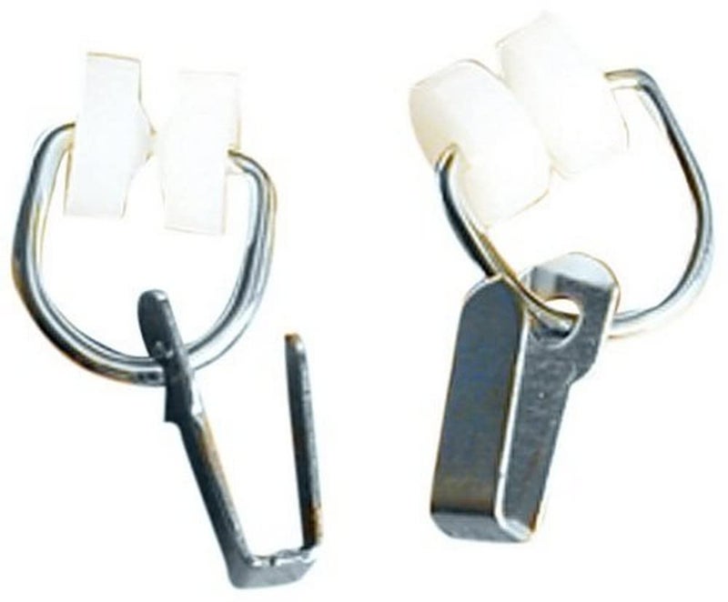 RV Designer A109 Nylon Two Wheel Carrier with Hook Fits I Beam Track 14 Per Pack Window Covering Hardware  White