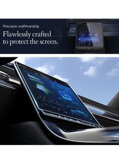 Spigen Glastr Ez مناسب لمرسيدس بنز EQS (2023/2022) ومرسيدس S-Class 2023/2022/2021 واقي شاشة زجاجي مقوى شاشة لمس لوحة القيادة - غير لامع/مضاد للوهج/مضاد لطباعة الأصابع  - Image 3