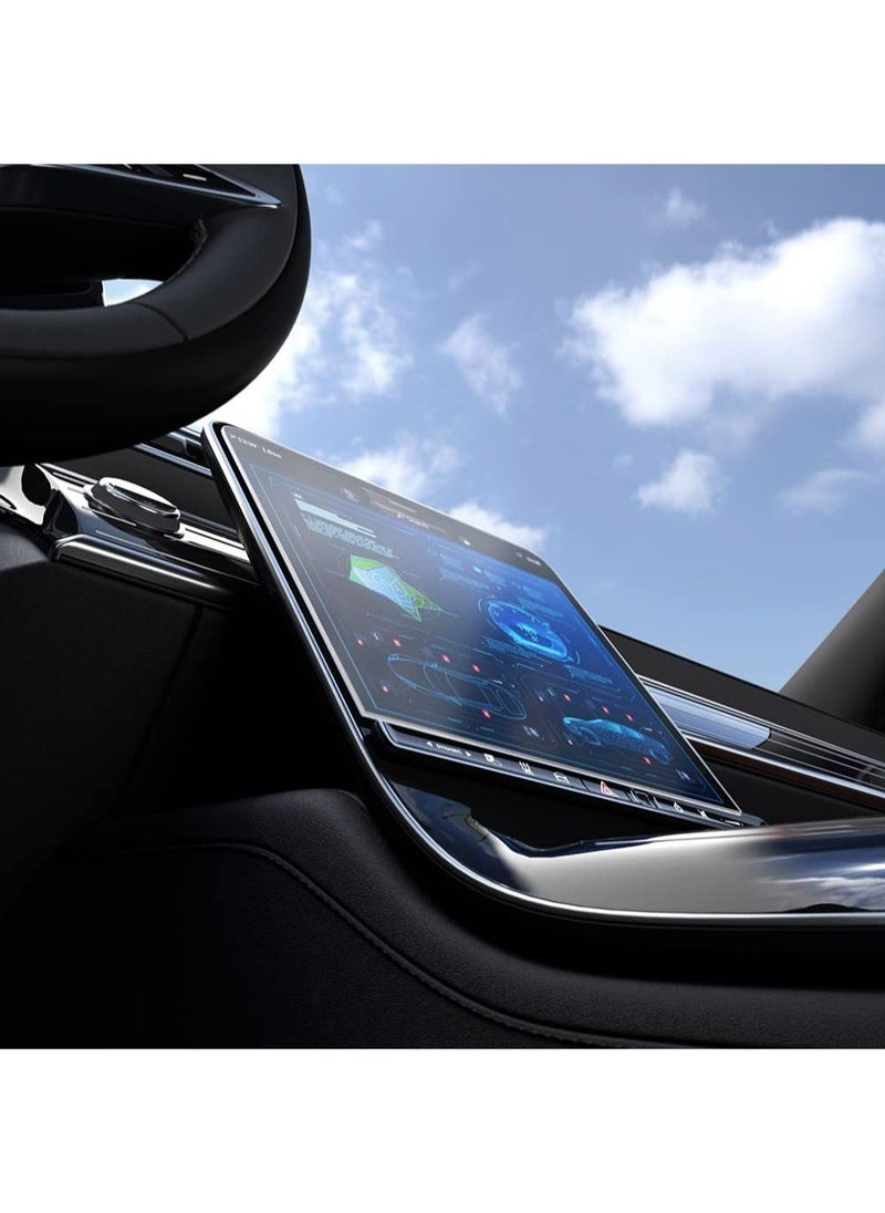 Spigen - Glastr Ez مناسب لمرسيدس بنز EQS (2023/2022) ومرسيدس S-Class 2023/2022/2021 واقي شاشة زجاجي مقوى شاشة لمس لوحة القيادة - غير لامع/مضاد للوهج/مضاد لطباعة الأصابع - Image 1