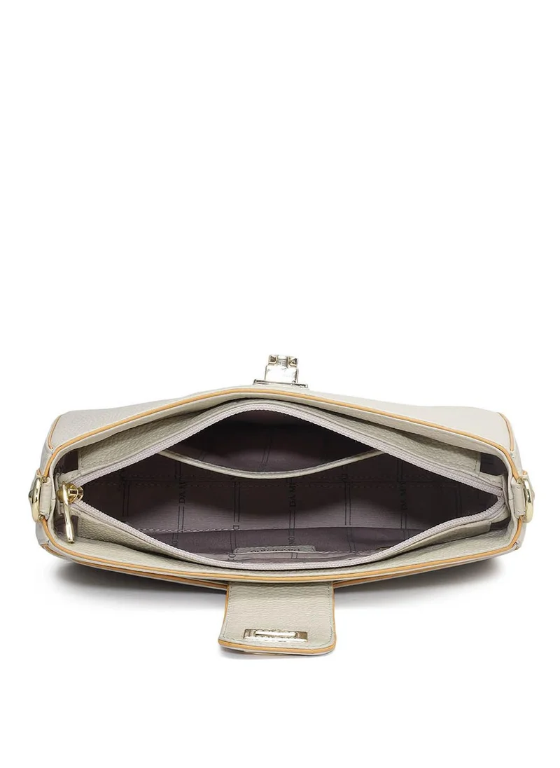 Da Milano  Genuine Leather Grey Sling Bag for Women | Best Price UAE