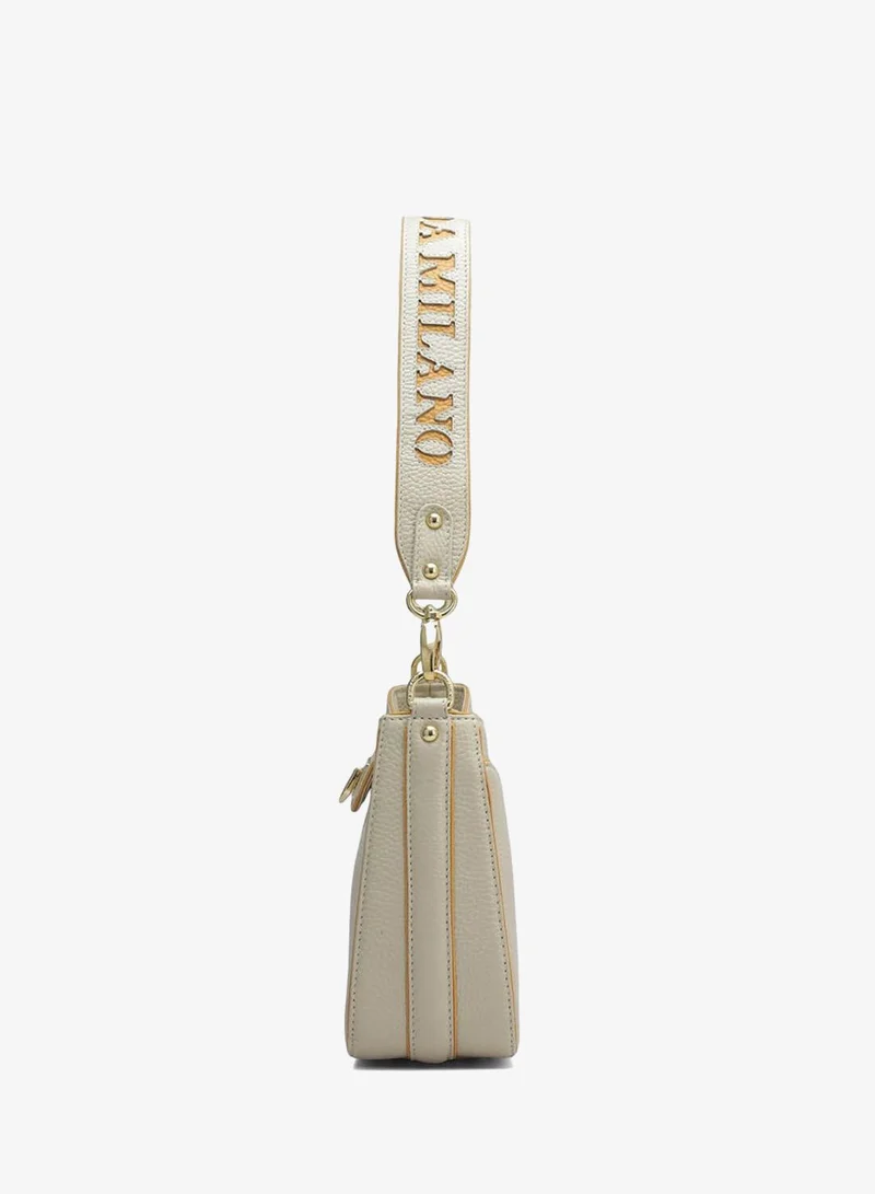 Da Milano  Genuine Leather Grey Sling Bag for Women | Best Price UAE