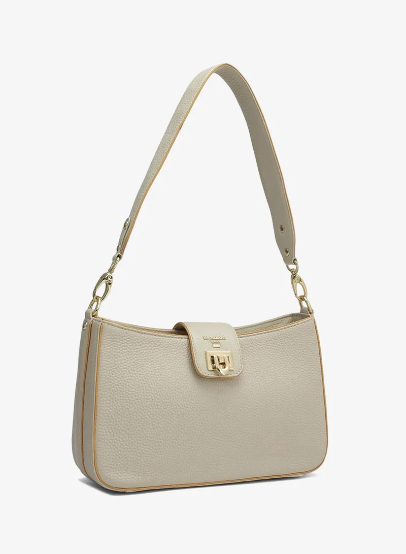 Da Milano Genuine Leather Grey Sling Bag