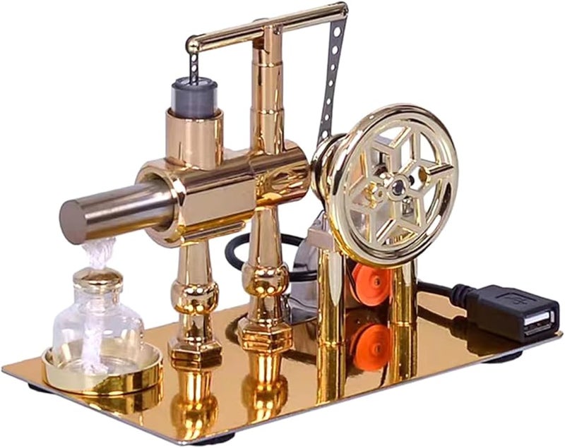 Stirling Engine Model Hot Air Motor Electricity Generator Physical Science Educational Toy - Image 5