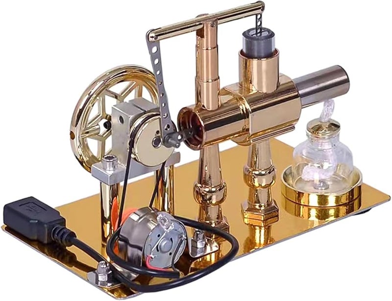 Stirling Engine Model Hot Air Motor Electricity Generator Physical Science Educational Toy - Image 1