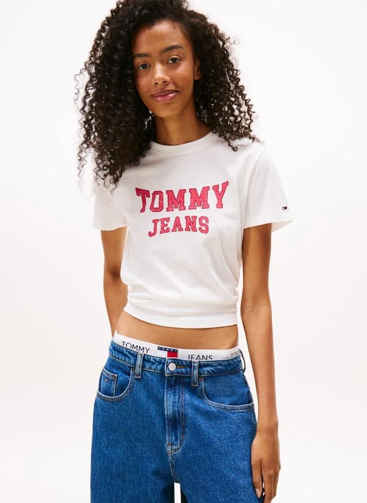 تومي جينز Graphic Crew Neck T-Shirt