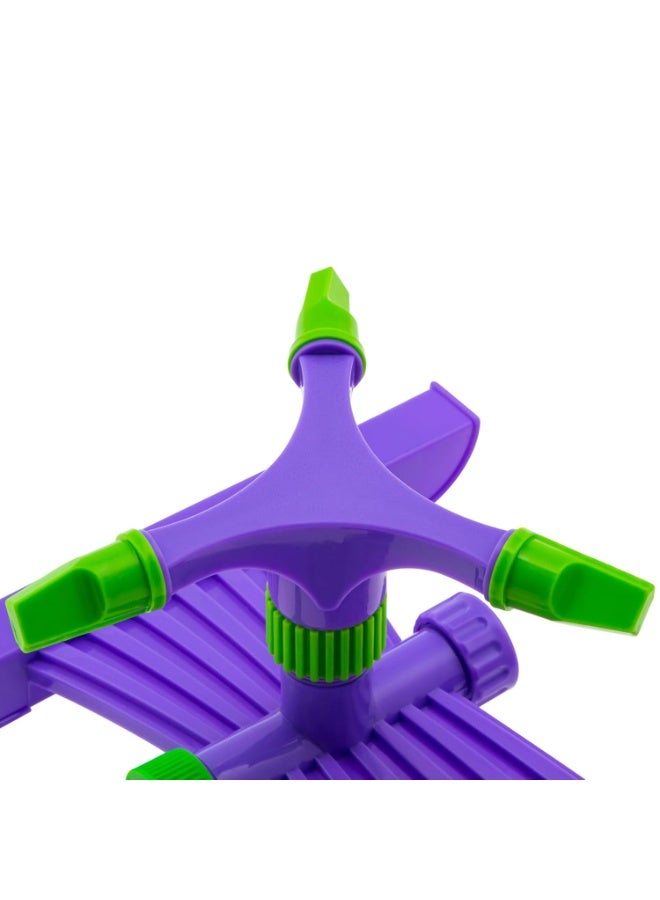 PALISAD Plastic Rotating Sprinkler with 3 Blades Nozzle 3/4 Inch on Support | Coverage Area 180 sq.m | Spray Distance 15m - Image 2